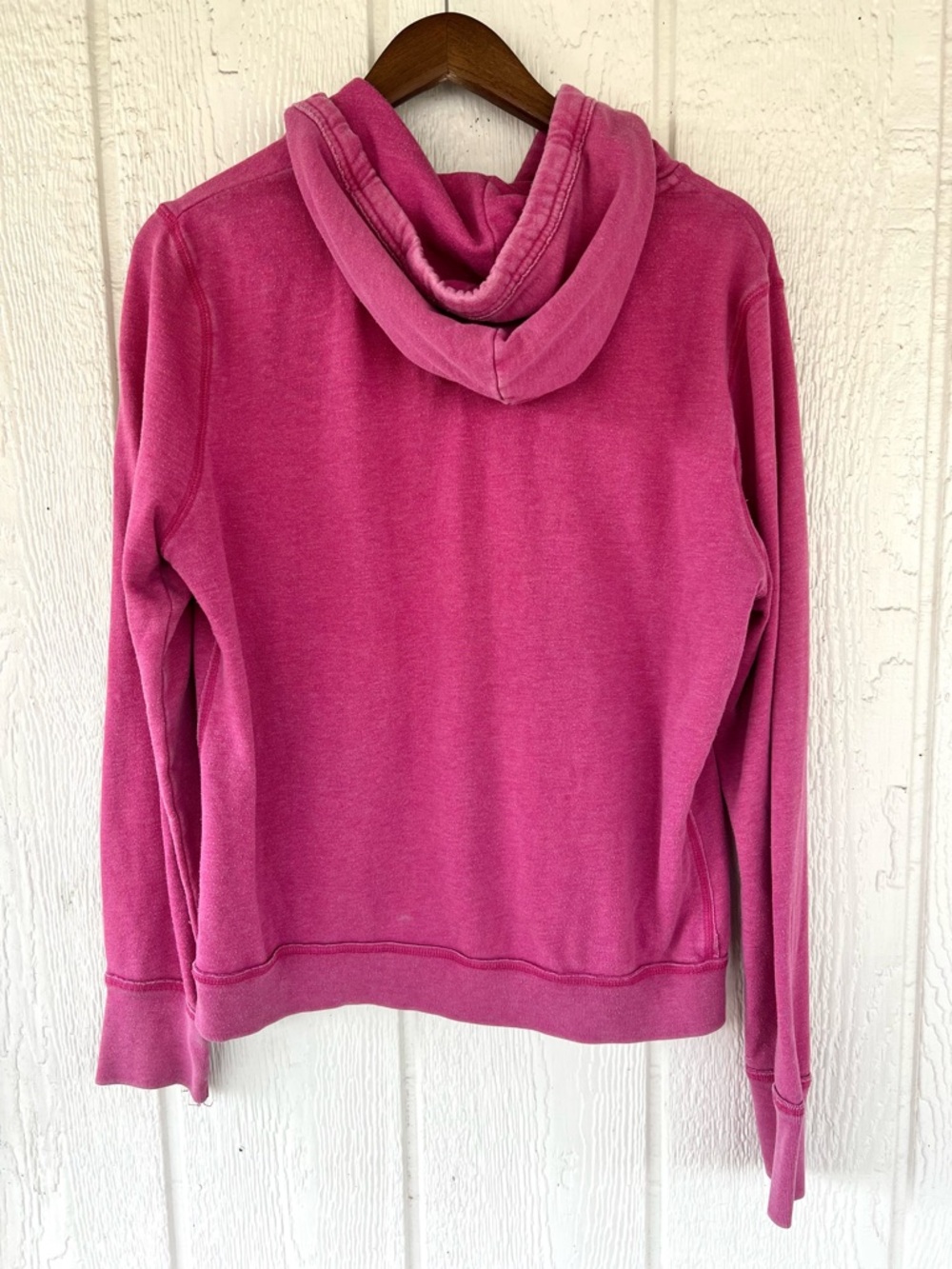 Vintage Aeropostale AERO 1987 Hoodie XL Pink Y2K Pullover Sweatshirt - Picture 5 of 6